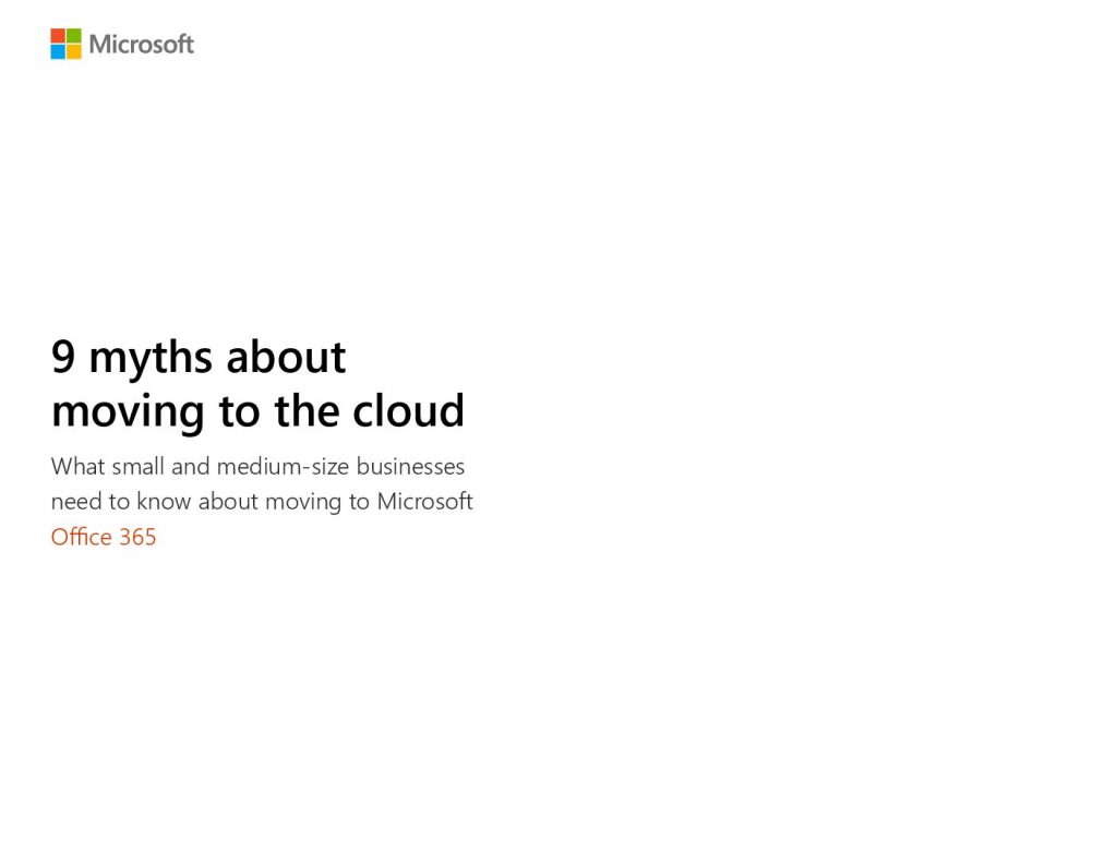 9 Myths Of Moving To The Cloud