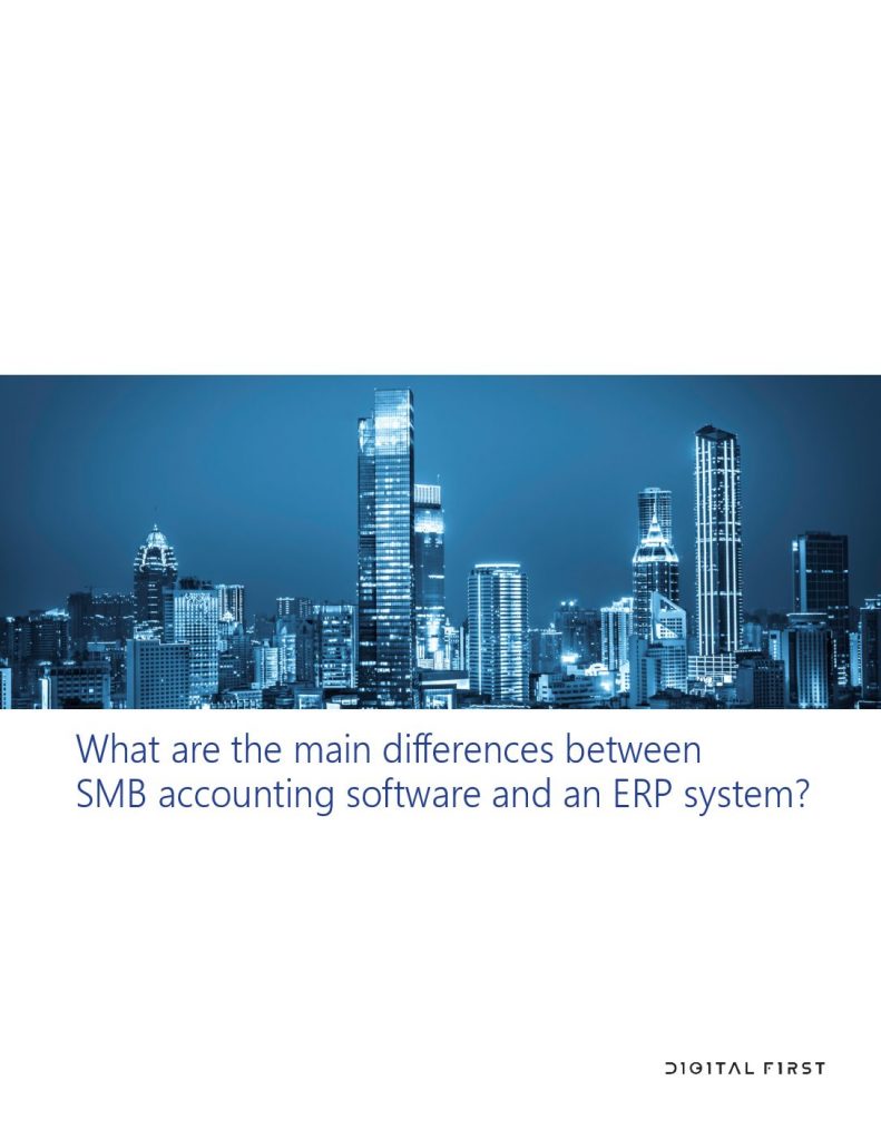 What Are The Main Differences Between SMB Accounting Software And An ERP System?