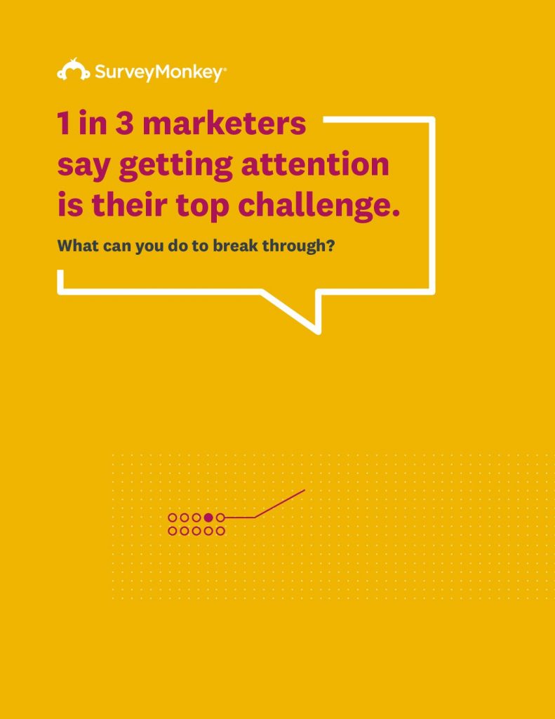 1 in 3 Marketers Say Getting Attention is their Top Challenge