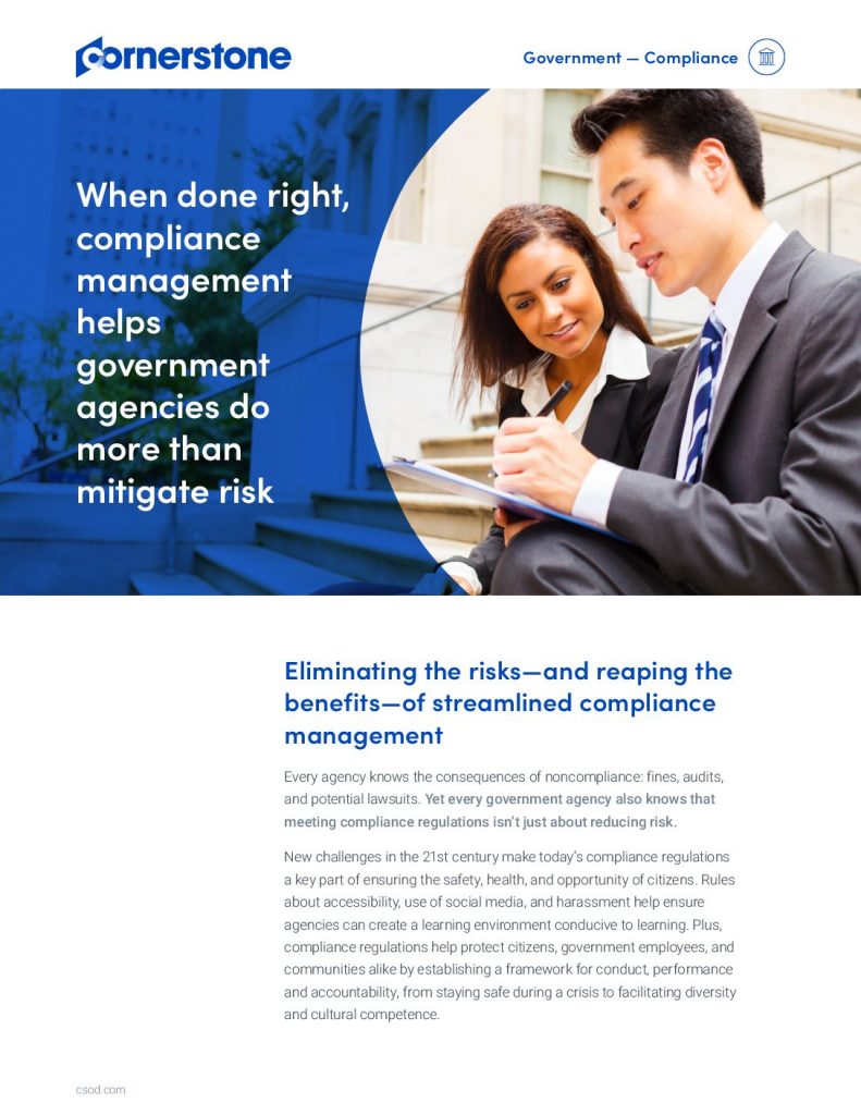 FED: How Compliance Management Helps Government Agencies do More than Mitigate Risk