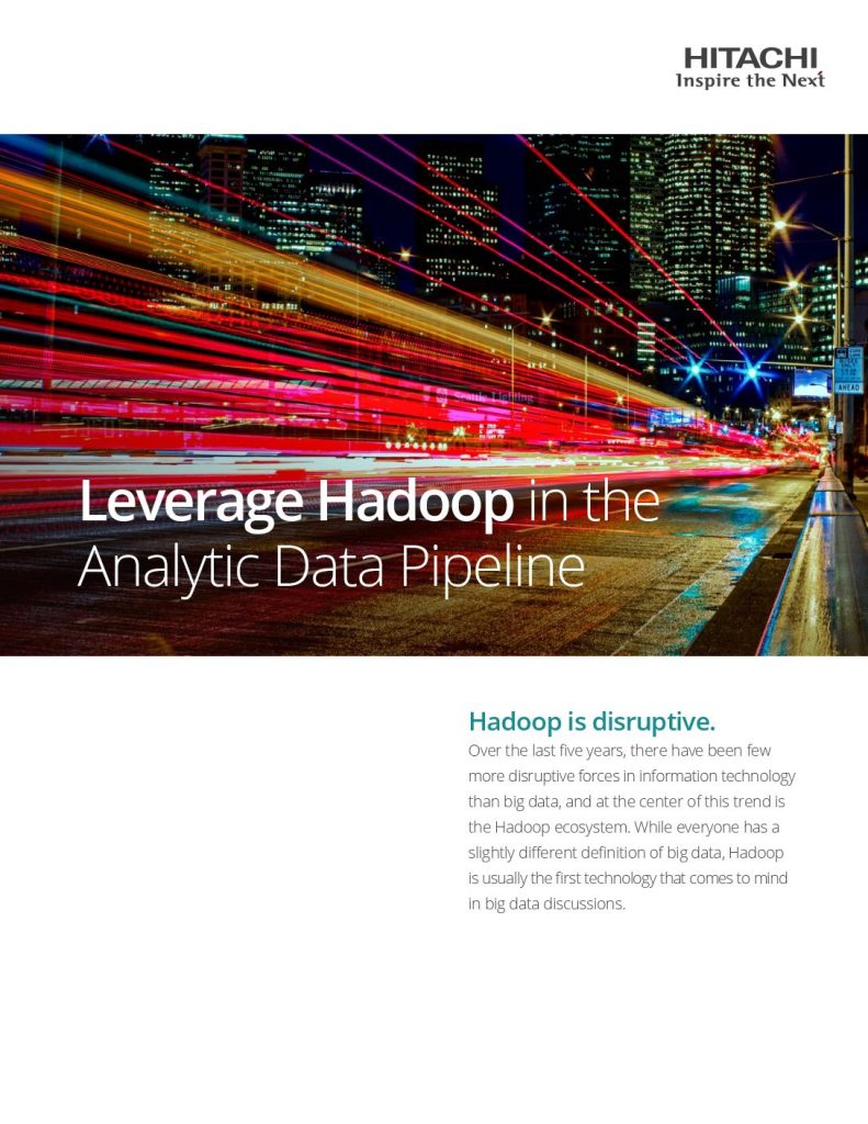 Leverage Hadoop in the Analytic Data Pipeline