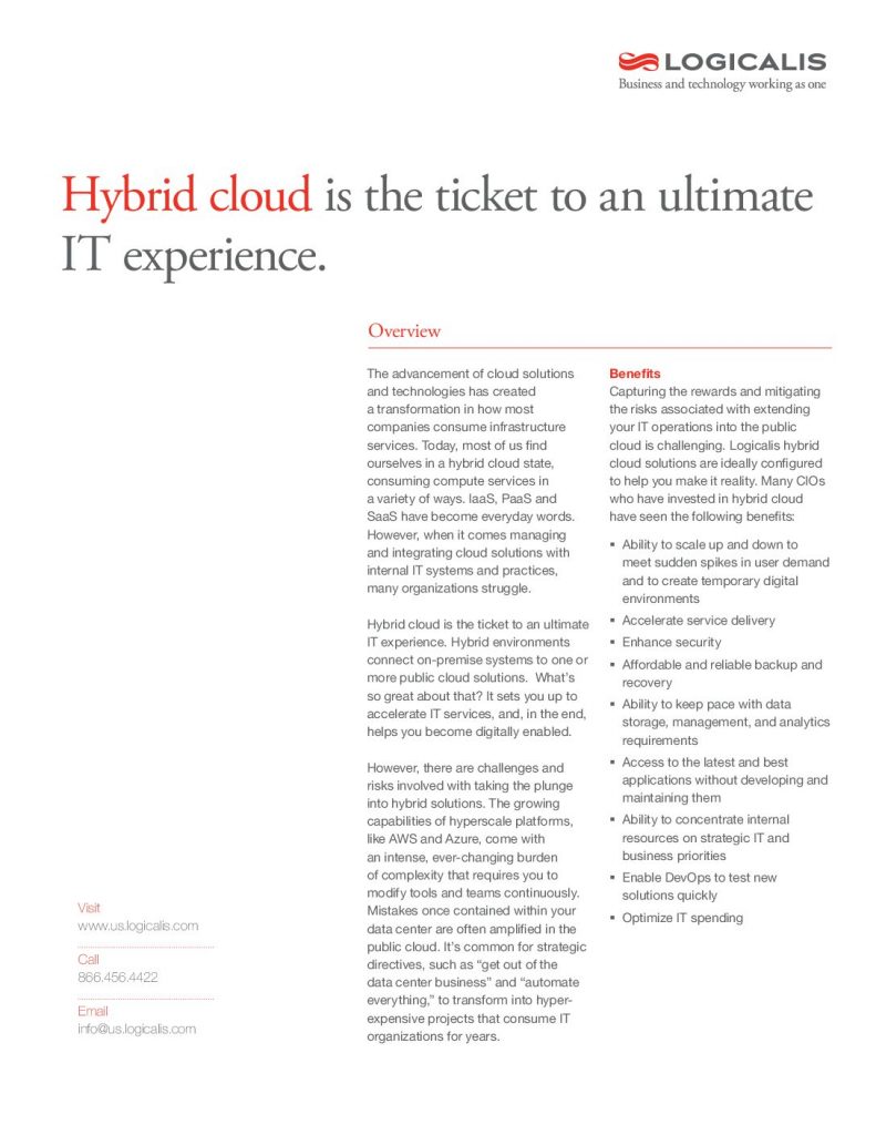 Hybrid cloud is the ticket to an ultimate IT experience