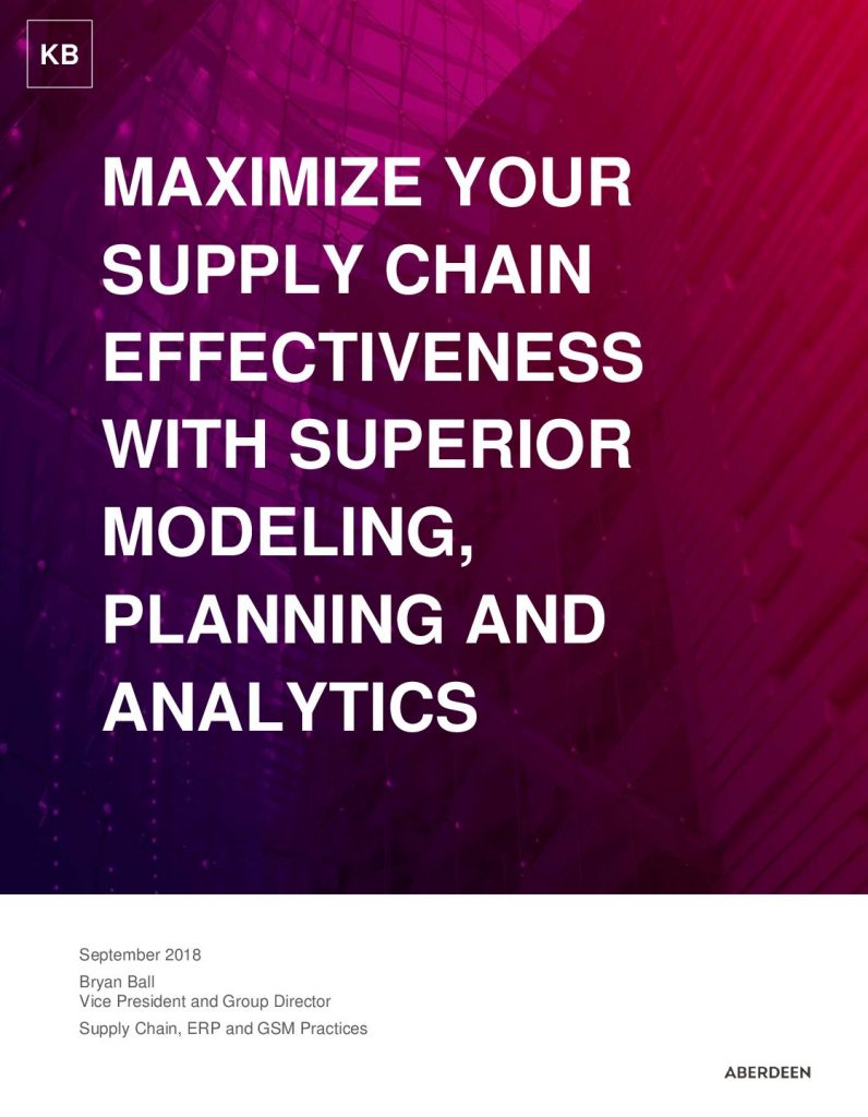 MAXIMIZE YOURS SUPPLY CHAIN EFFECTIVENESS WITH SUPERIOR MODELING,PLANING AND ANALYTICS