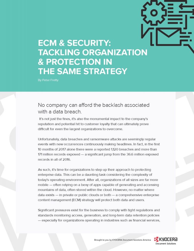 ECM & Security: Tackling Organization & Protection in the Same Strategy