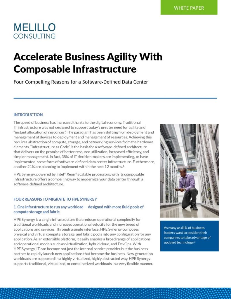 Accelerate Business Agility With Composable Infrastructure