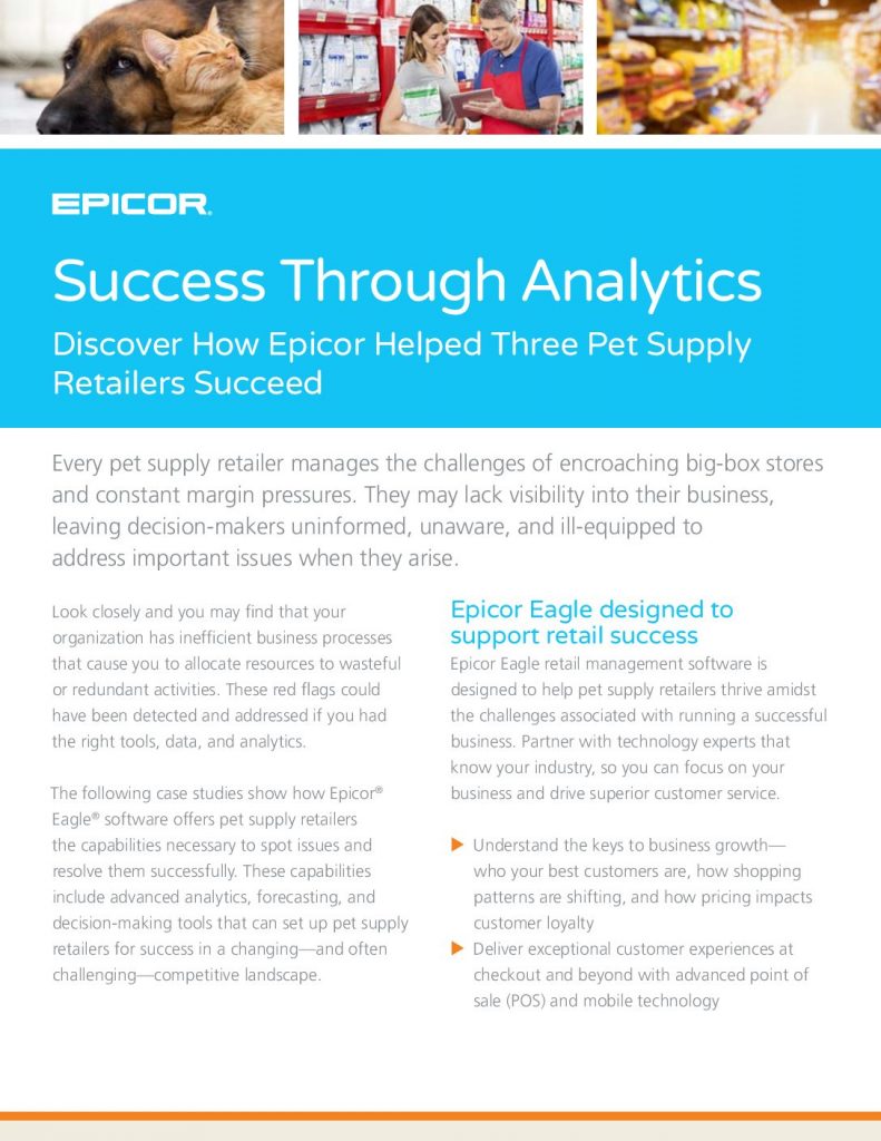 Discover How Epicor Helped Three Pet Supply Retailers Succeed