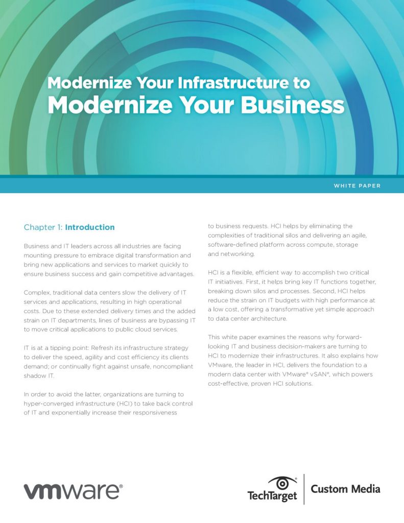 Modernize Your Infrastructure to Modernize Your Business