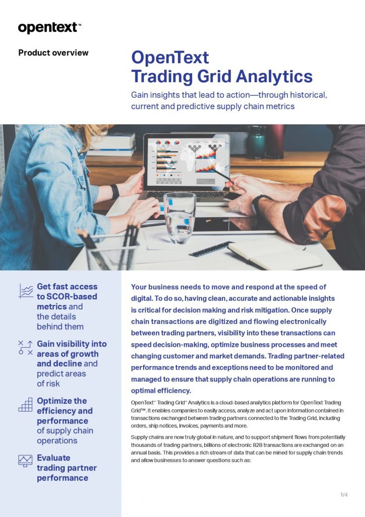 OpenText Trading Grid Analytics
