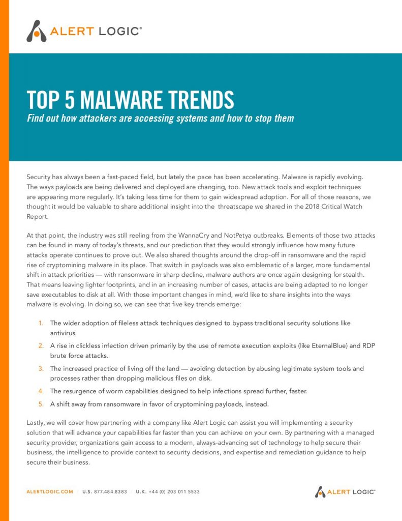 Top 5 Malware Trends