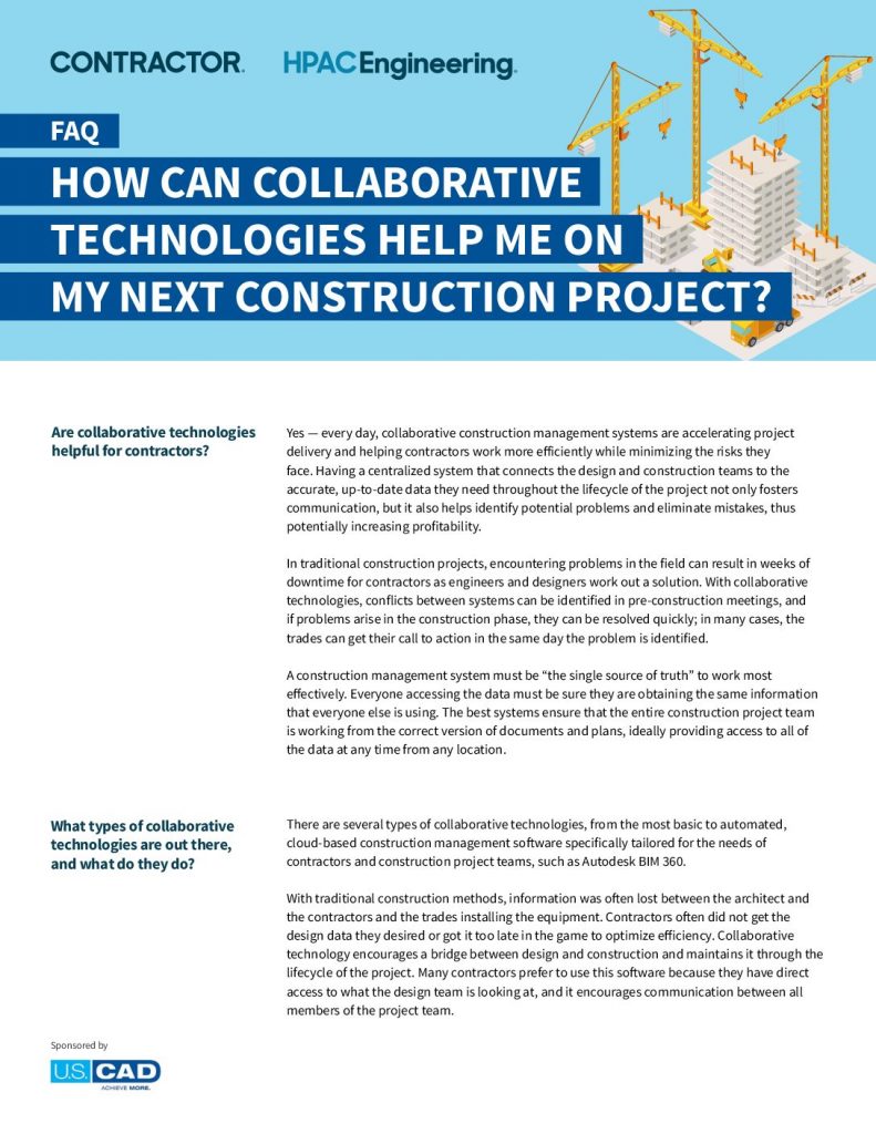 How Can Collaborative Technologies Help Me On My Next Construction Project?
