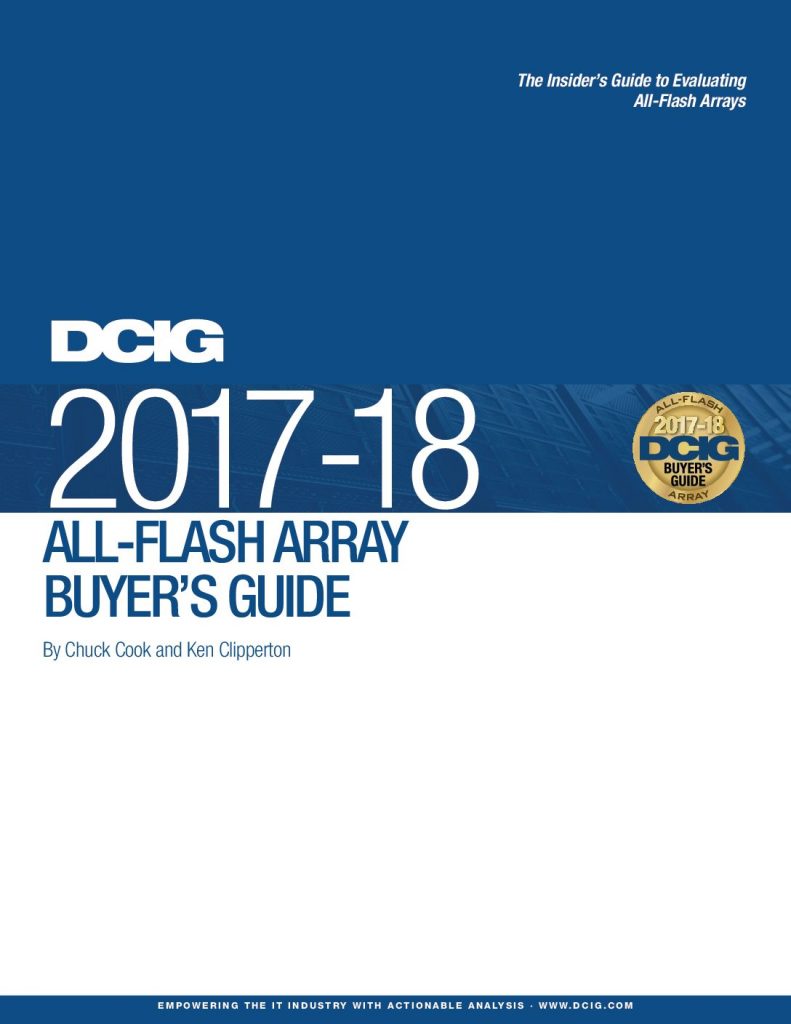 DCIG 2017-2018 All-flash Array Buyer’s Guide