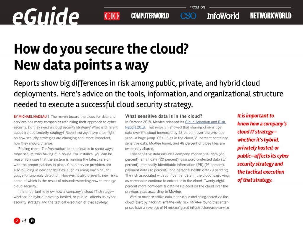 How do you secure the cloud? New data points a way