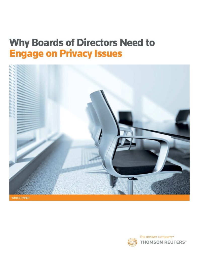 Why Boards of Directors Need to Engage on Privacy Issues