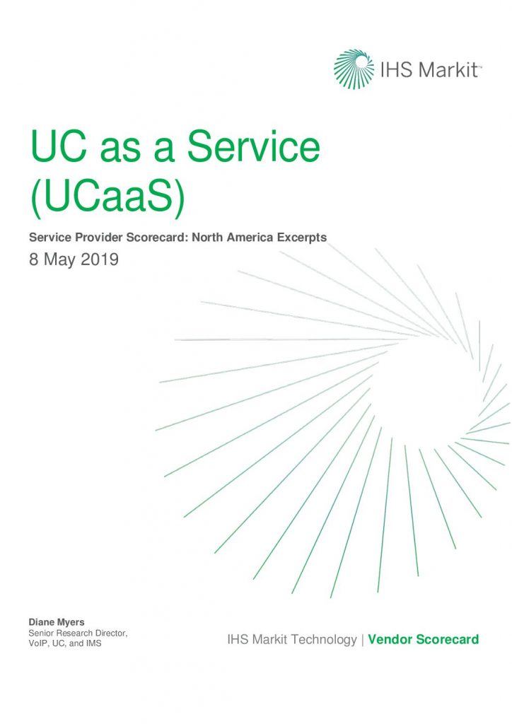 IHS Markit: UC as a Service (UCaaS) Service Provider Scorecard