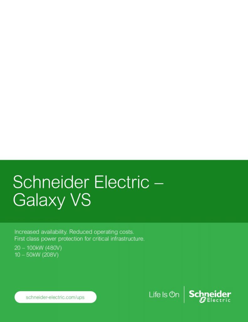 Schneider Electric – Galaxy VS