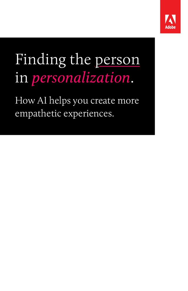 Finding the Person in Personalization