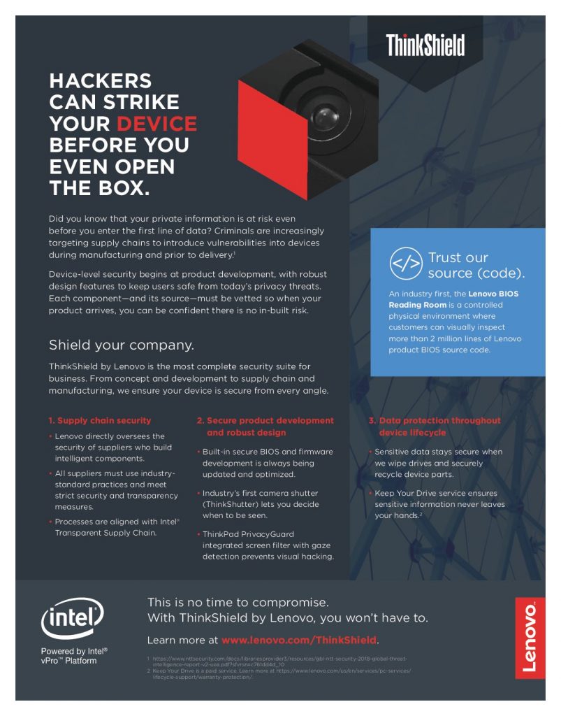 Learn How Lenovo And Intel Are Using Device-Level Security