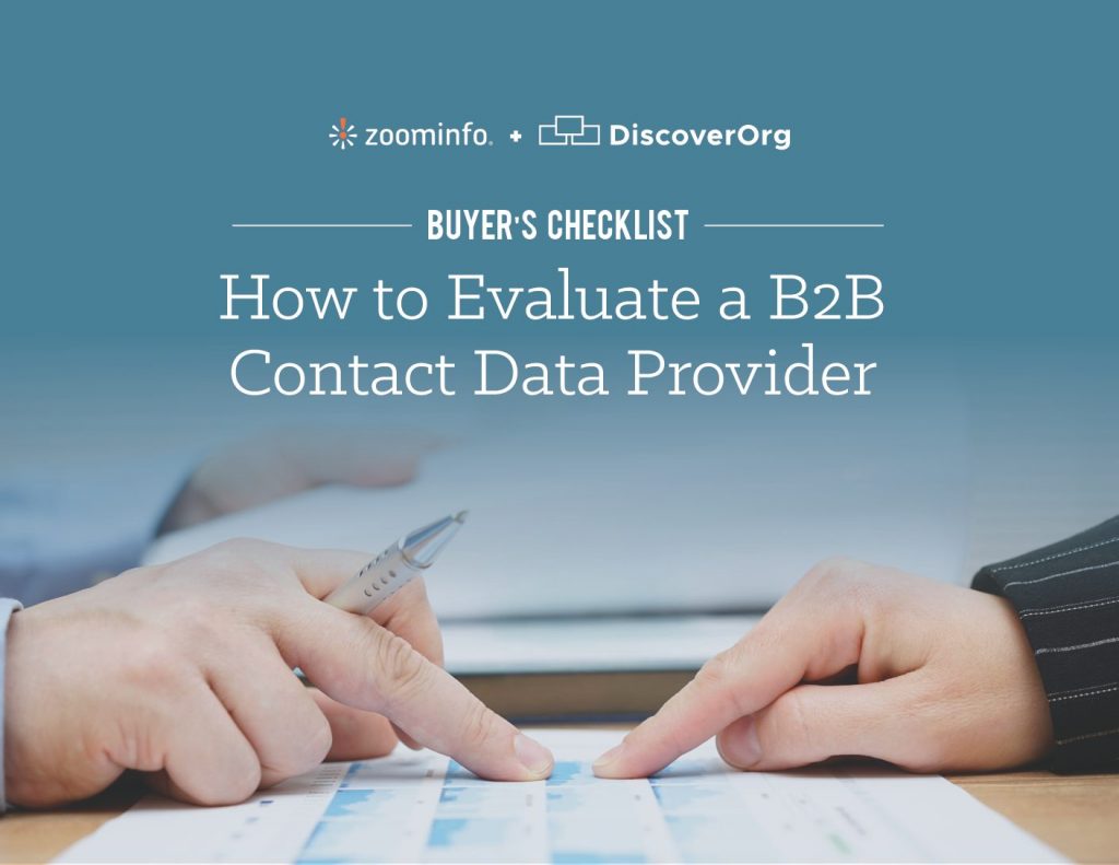 BUYER’S CHECKLIST – How to Evaluate a B2B Contact Data Provider