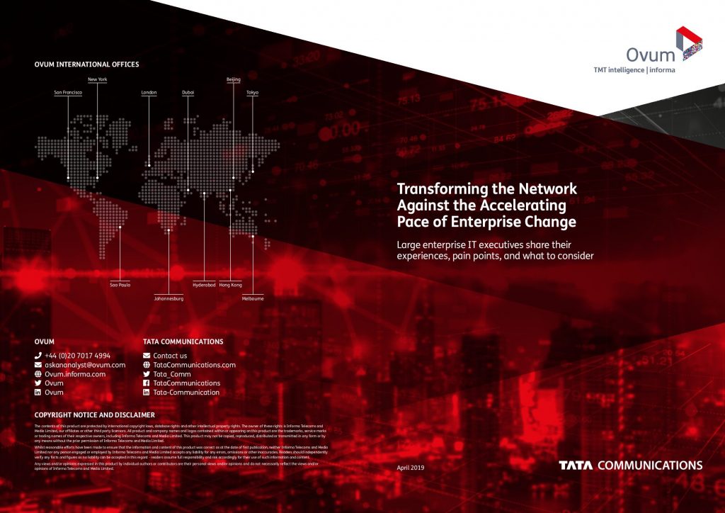 Ovum 2 Transforming the Network Against the Accelerating Pace of Enterprise Change