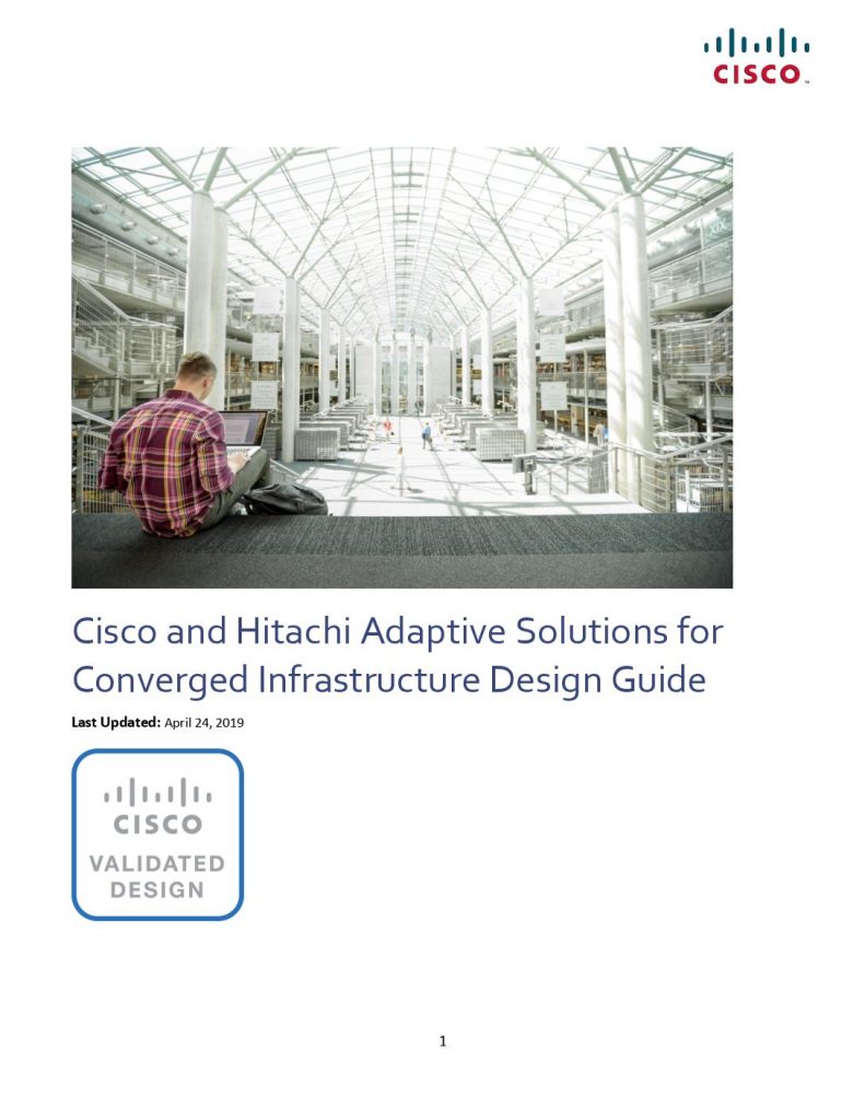 Cisco and Hitachi Adaptive Solutions for Converged Infrastructure