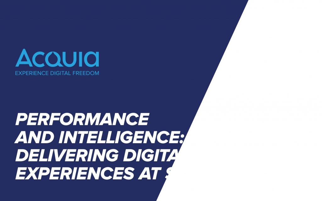 Performance and Intelligence: Delivering Digital Experiences at Scale