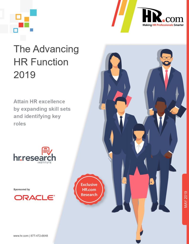 Advancing the HR Function 2019