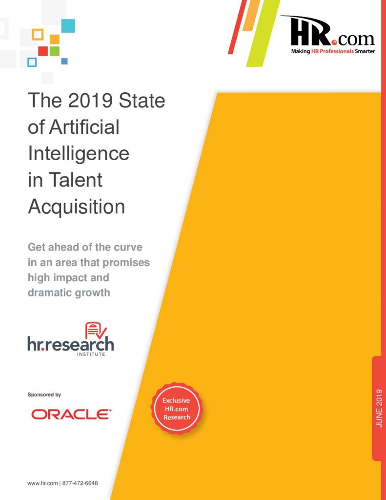 The 2019 State of Artificial Intelligence in Talent Acquisition