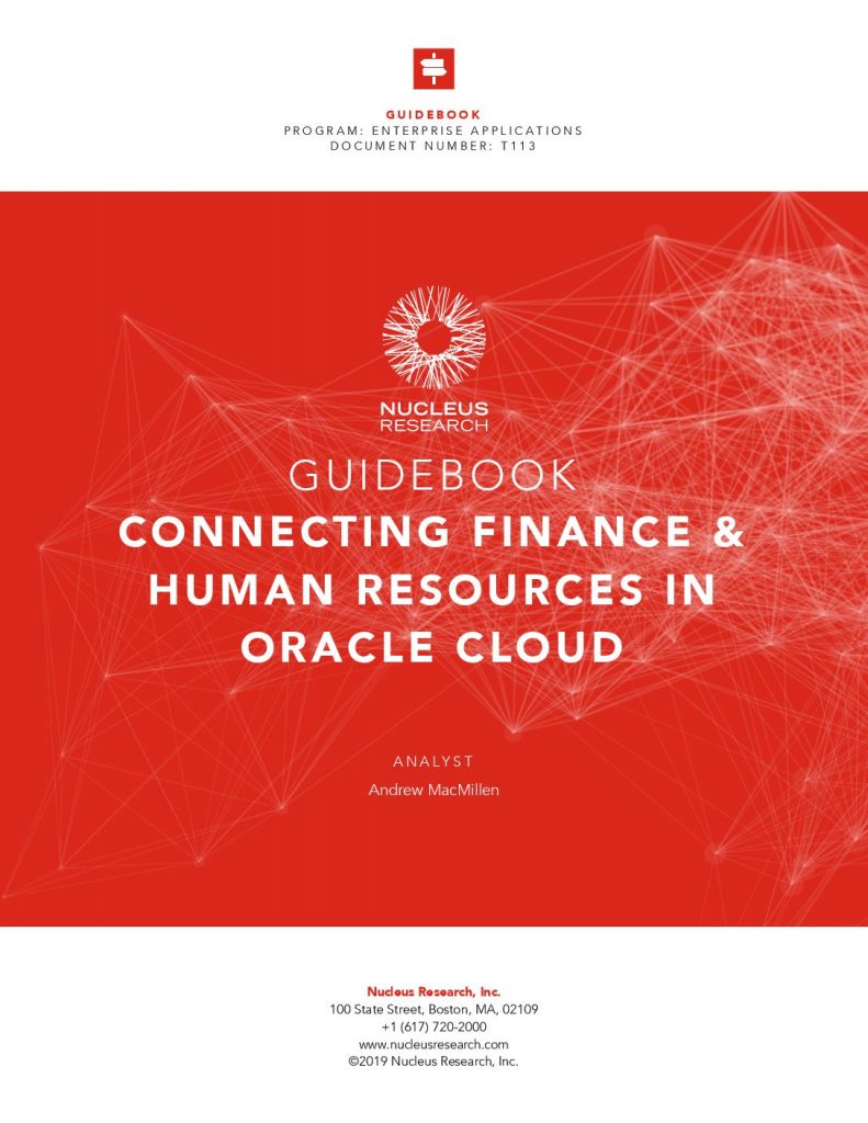 Connecting Finance and Human Resources in Oracle Cloud
