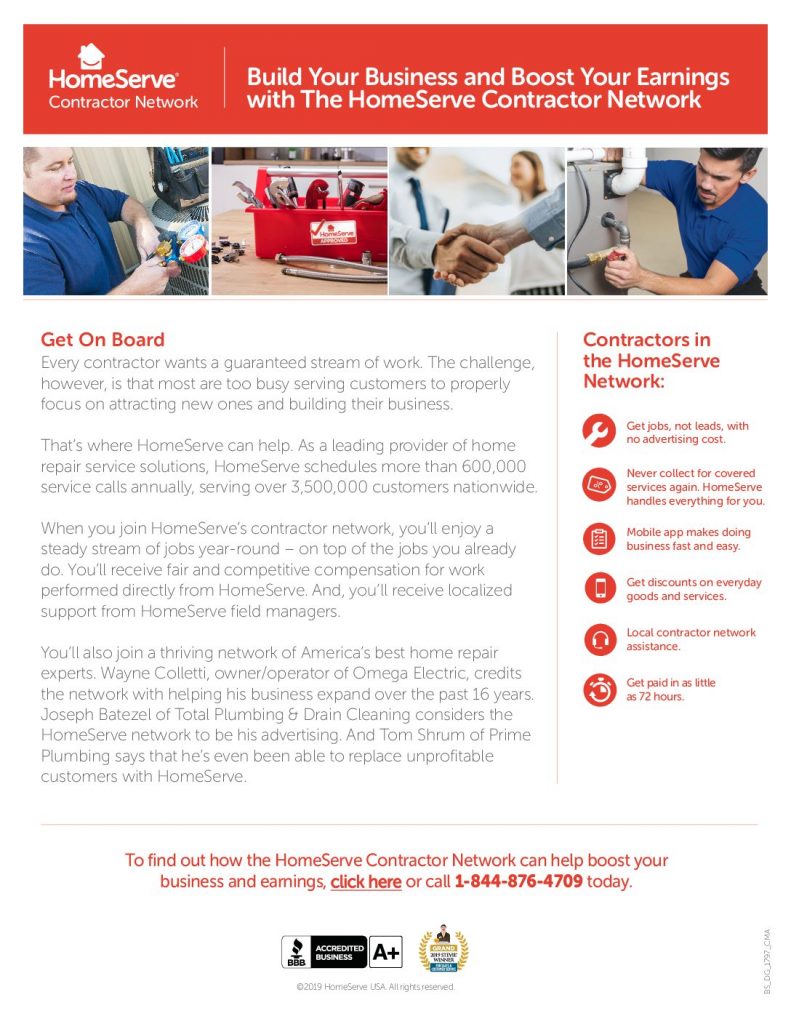 Build Your Business With The HomeServe Contractor Network