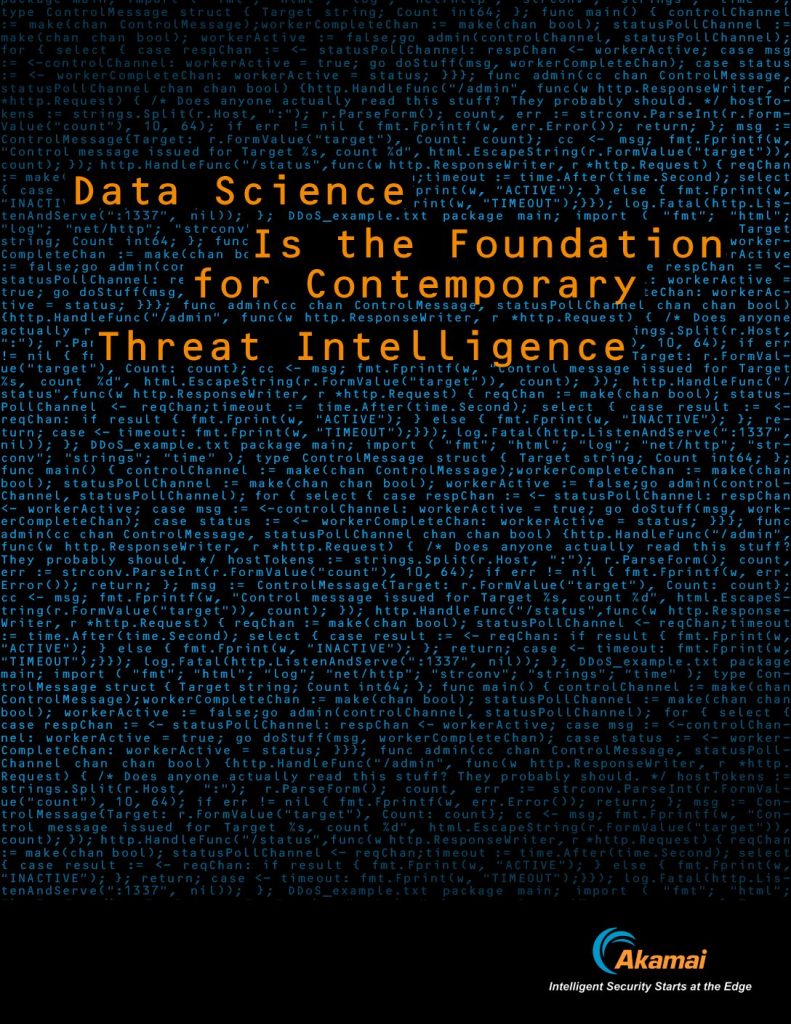 Data Science is the Foundation for Contemporary Threat Intelligence
