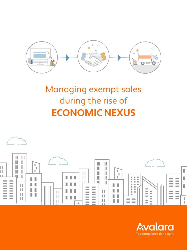 Managing Exempt Sales During The Rise Of ECONOMIC NEXUS