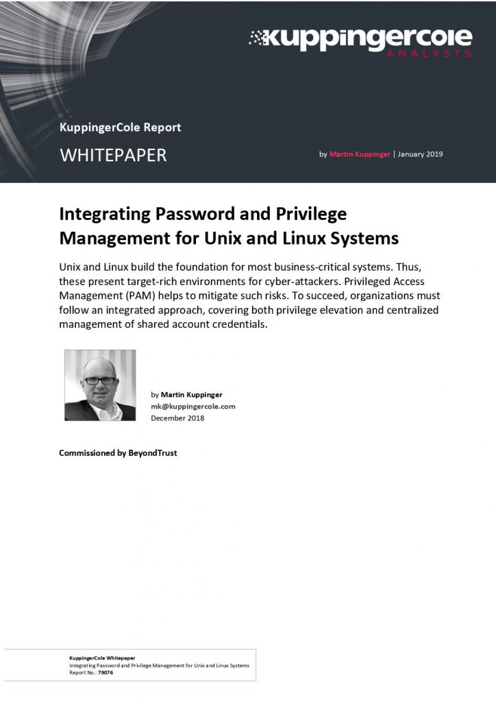 Integrating Password and Privilege Management for Unix and Linux Systems