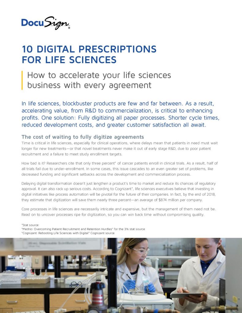 10 Digital Prescriptions for Life Sciences