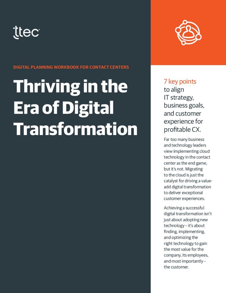 The Ultimate CX & Digital Transformation Workbook for Contact Centers