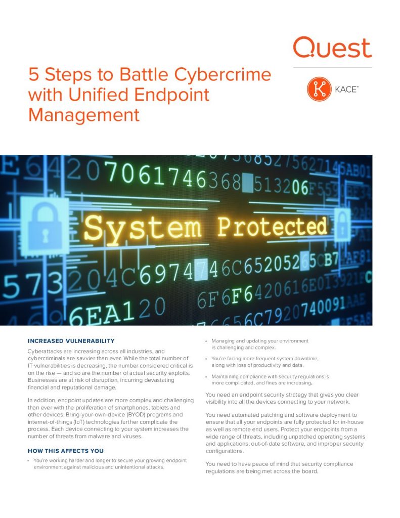 5 Steps to Battle Cybercrime with Unified Endpoint Management