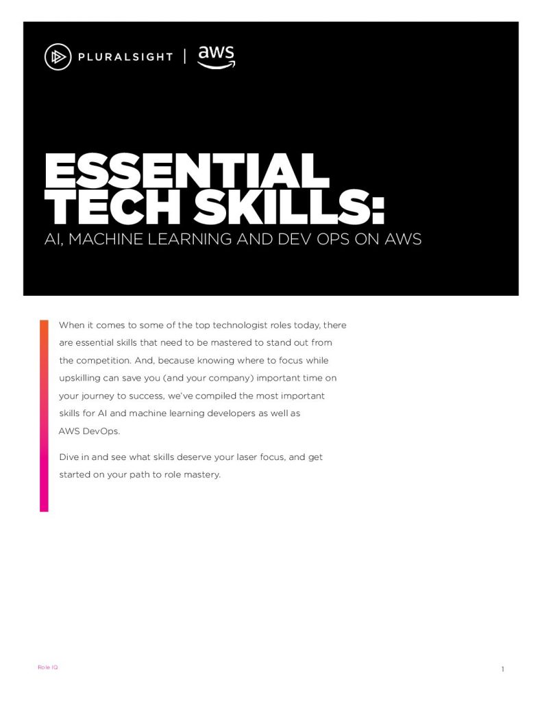 Essential Tech Skills: AI, Machine Learning And DEV OPS on AWS