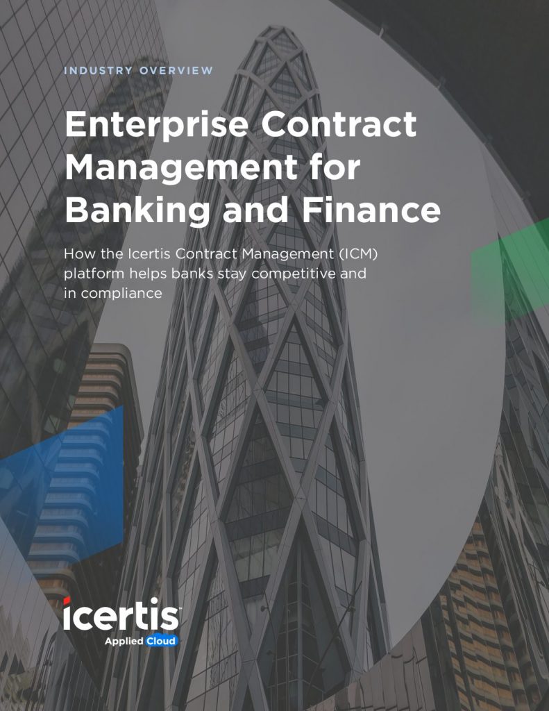 Enterprise Contract Management for Banking and Finance