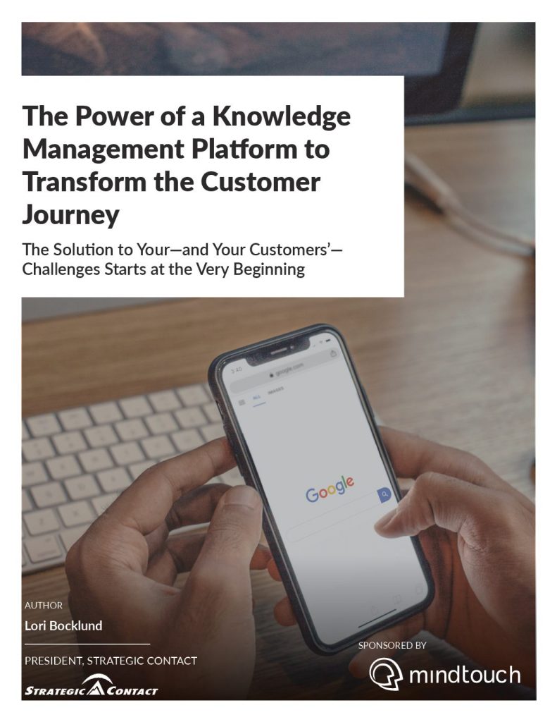The Power of a Knowledge Management Platform to Transform the Customer Journey