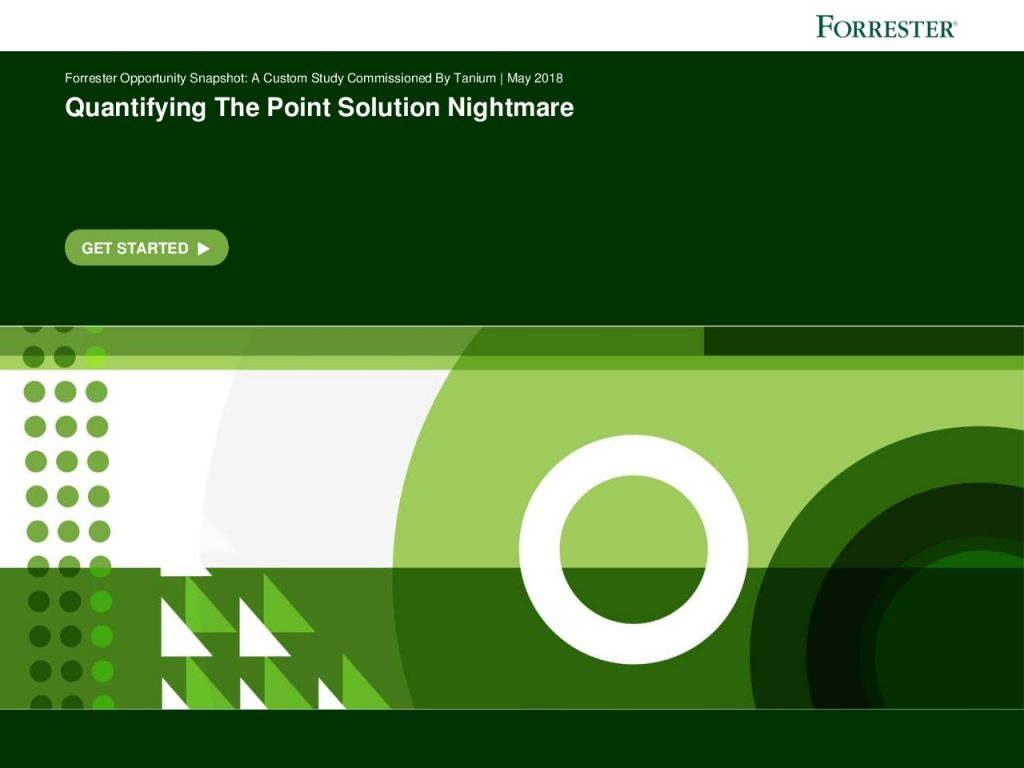Forrester Study: Quantifying the Point Solution Nightmare