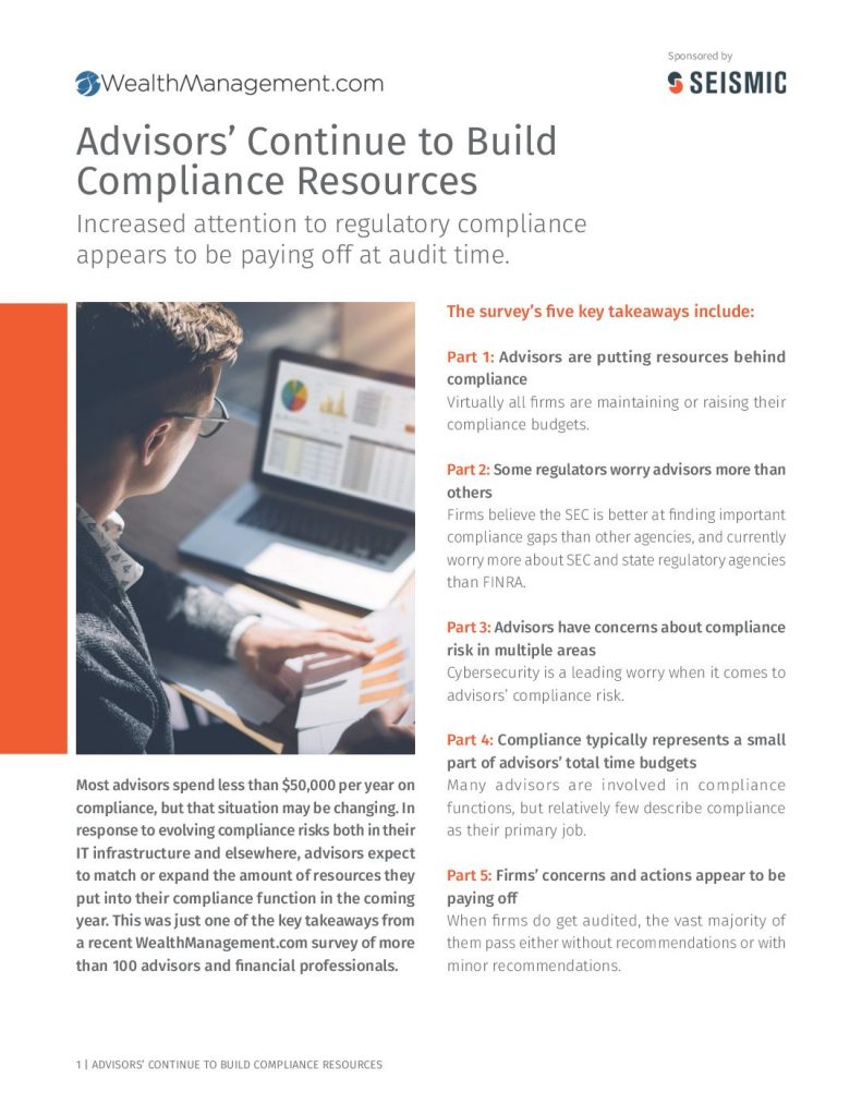 Advisors’ Continue to Build Compliance Resources
