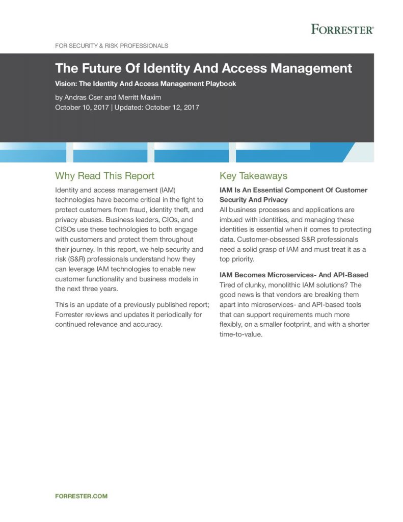 The Future of Identity and Access Management