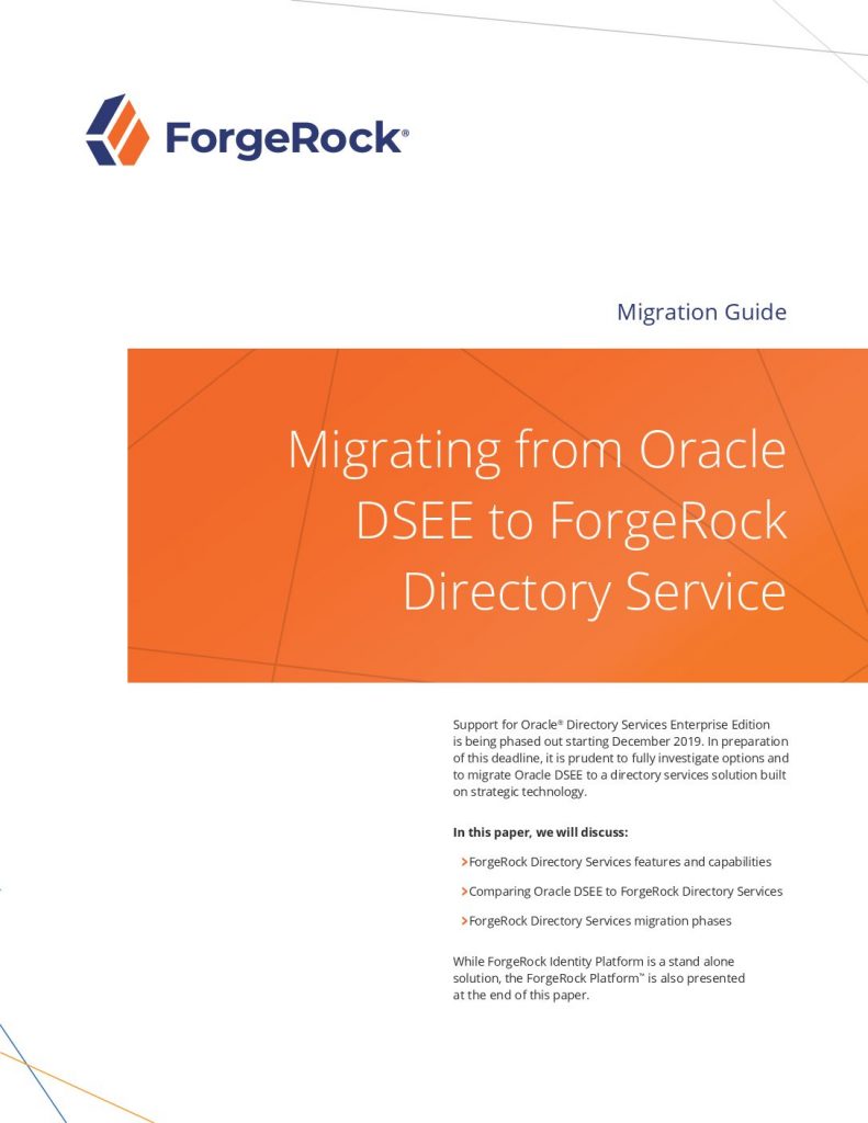 Migrating from Oracle DSEE to ForgeRock Directory Services