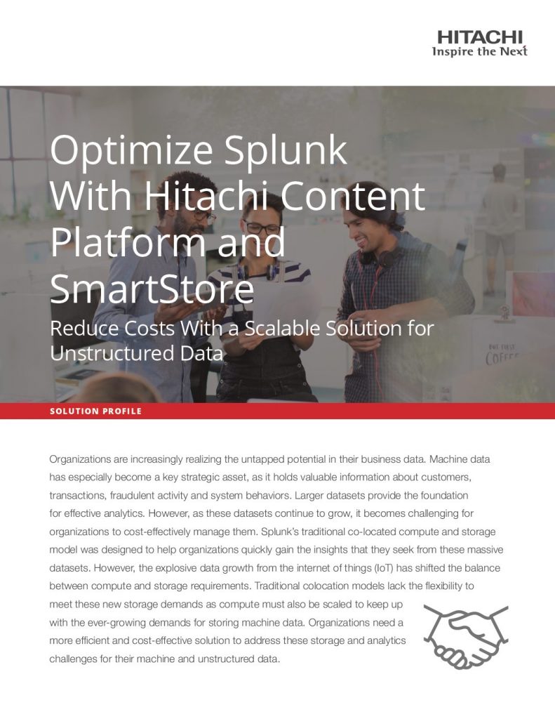 Optimize Splunk, Reduce Costs with a Scalable Solution for Unstructured Data