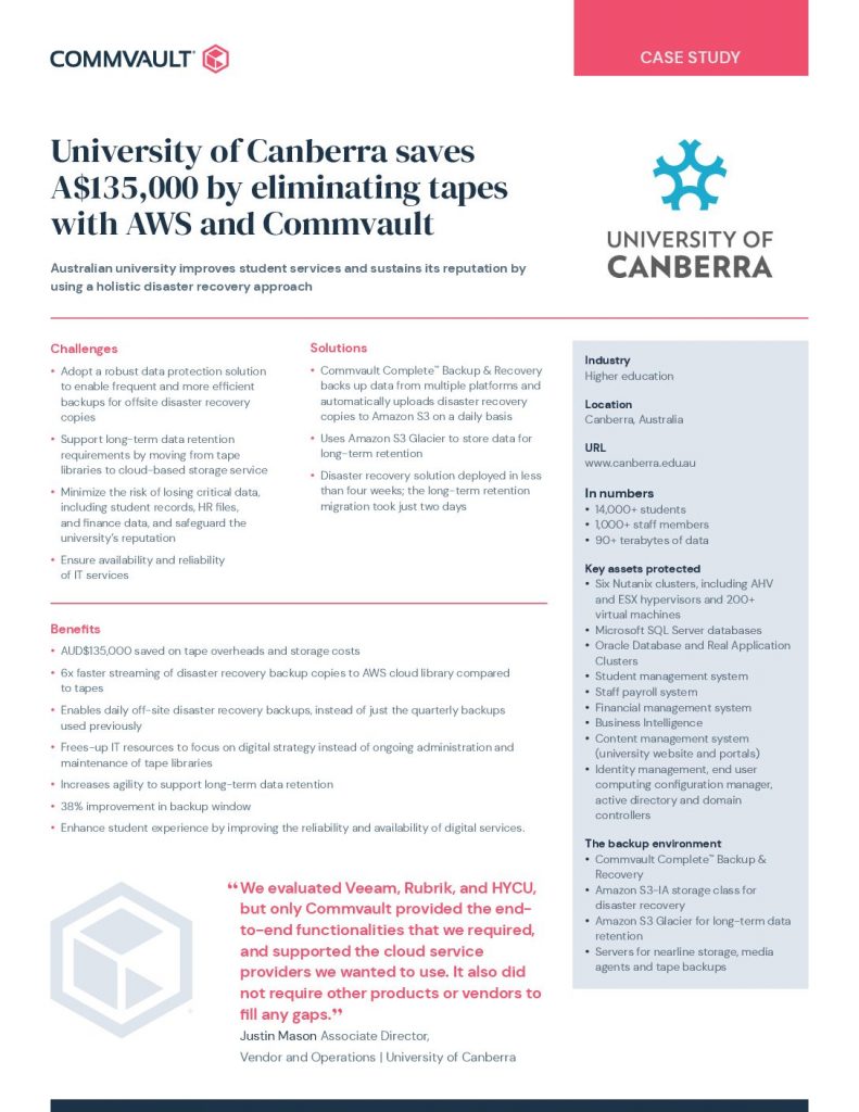 University of Canberra – Case Study