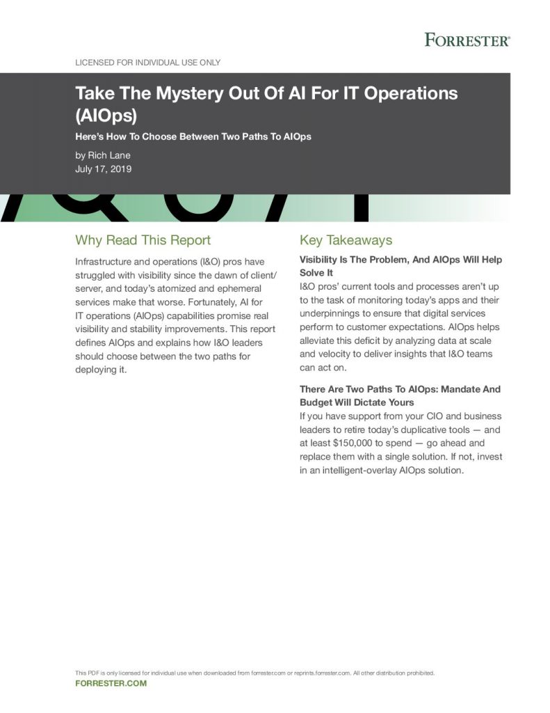 Take the Mystery Out of AI for IT Operations