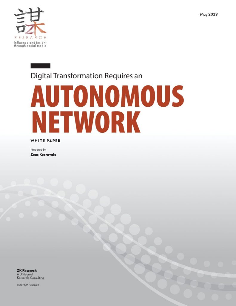 Digital Transformation Requires an Autonomous Network
