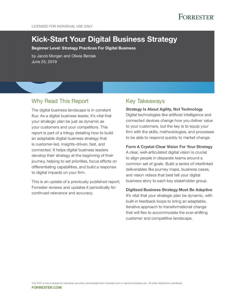 Kick-Start Your Digital Business Strategy