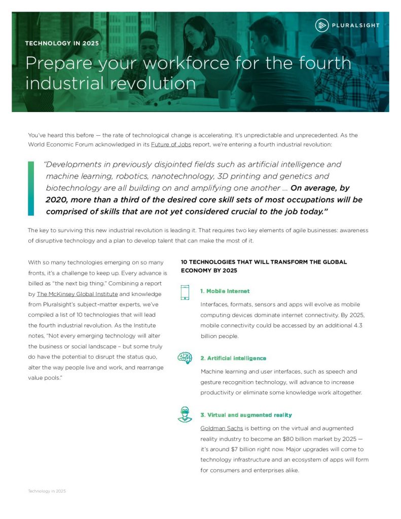 Prepare Your Workforce for The Fourth Industrial Revolution