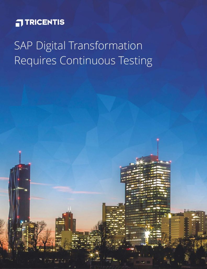 SAP Digital Transformation Requires Continuous Testing