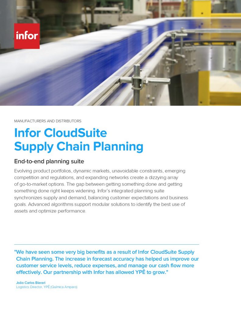 Infor Supply Chain Planning